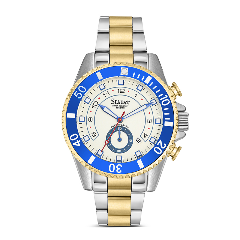 Stauer '70s Blue Chronograph